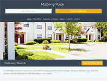 Tablet Screenshot of mulberryplaceapartments.com